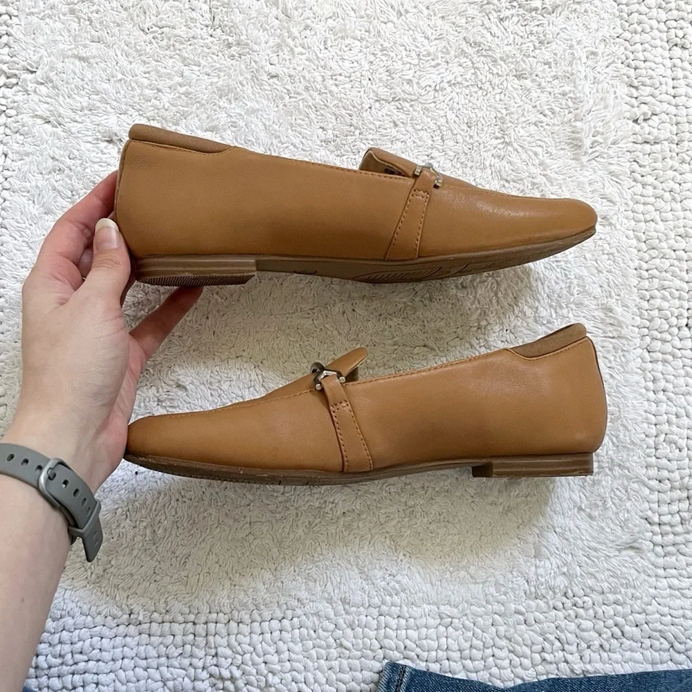 EUC - Dr Scholl’s ‘Mercury’ Leather Horsebit Loafer | Cognac, Size 6